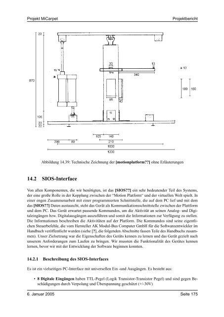 Projekt Micarpet Projektbericht - artecLab - Universität Bremen