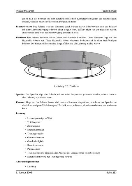 Projekt Micarpet Projektbericht - artecLab - Universität Bremen