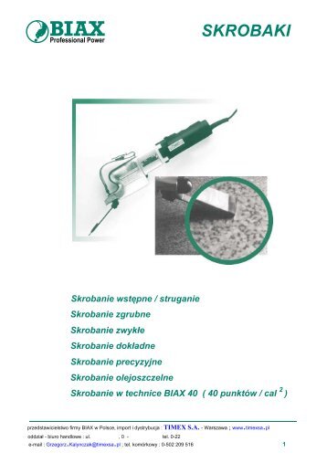 SKROBAKI - biax.pl