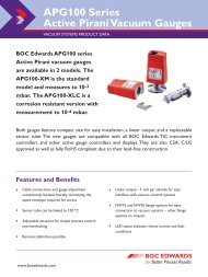 APG100 series vacuum gauges datasheet