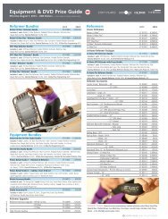 Equipment & DVD Price Guide CDN 2013 - Merrithew.com