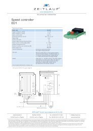 Speed controller E01 - ZEITLAUF antriebstechnik