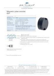 Magnetic pulse encoder GO1 - ZEITLAUF antriebstechnik