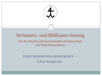 Leistungen der Steinmetz- und Bildhauer-Innung