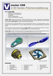 Leistungsumfang vector XT CAD/CAM Level 1 - vectorcam GmbH