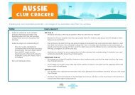 NADC Aussie Clue Cracker activity ideas - Australia Day