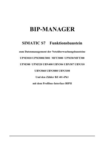 S7 BIP-Manager - Berg