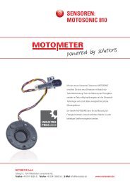 SENSOREN: MOTOSONIC 810 - MOTOMETER