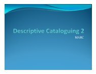 Descriptive Cataloguing 2 - MARC.pdf - The Study Stream