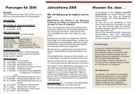 Was Sie schon immer ... Flyer 2009 - Caritas Pforzheim