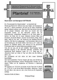 Pfarrbrief September 2013 - Kath. Kirchen rund um Peine