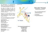 BZG Flyer Manuelle Therapie 110502 - Berufsfachschule fÃ¼r ...