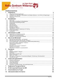 RZN DV Wissenswertes zur MS 061215 - Reha-Zentrum Nittenau