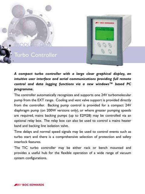 TIC turbo controller only datasheet