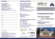 Pneumologie zum Anfassen - Deutsche Gesellschaft fÃ¼r Pneumologie