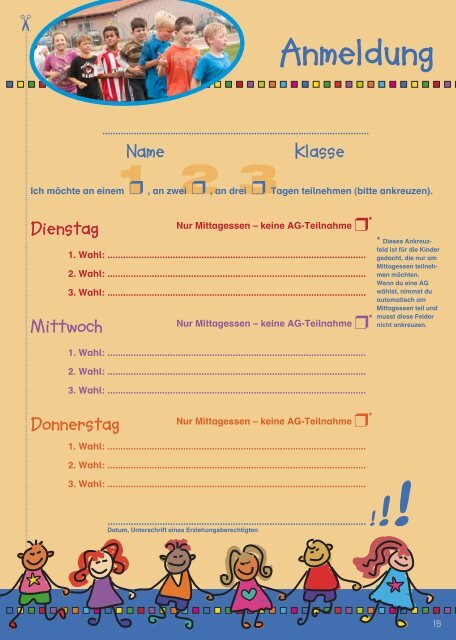 AG-Angebote Mittag- essen - Eichendorffschule