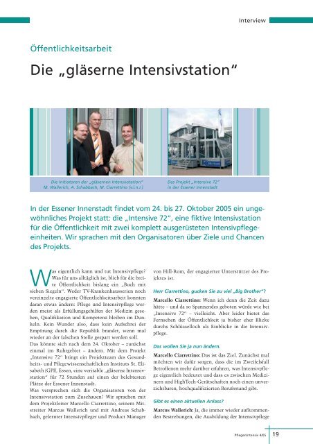 Die âglÃ¤serne Intensivstationâ - zwai