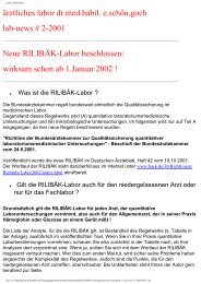 Labor-Richtlinien der BundesÃ¤rztekammer neu ... - Labor-schoen.de