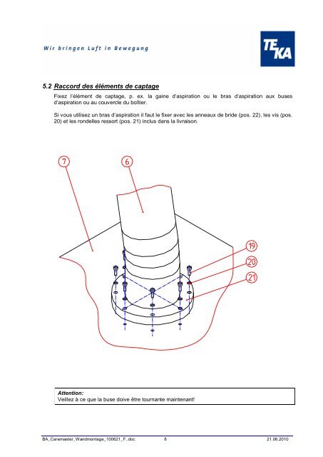 Mode d'emploi - TEKA GmbH