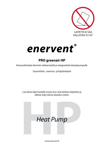 PRO greenair HP - Enervent