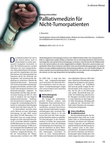 Palliativmedizin für Nicht-Tumorpatienten - ipac