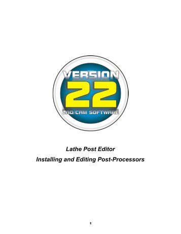 Editing a Post Processor - BobCAD CAM Inc.