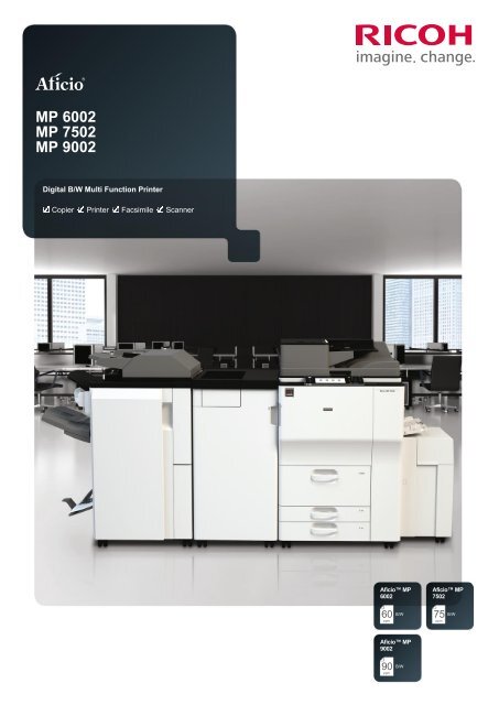 Mp 6002 Mp 7502 Mp 9002 Ricoh Europe