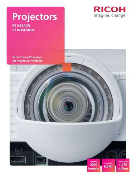 Projector Brochure.pdf Short Throw Projector Brochure - Ricoh Europe
