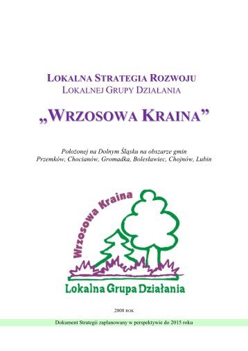 „WRZOSOWA KRAINA - Urząd Marszałkowski Województwa ...