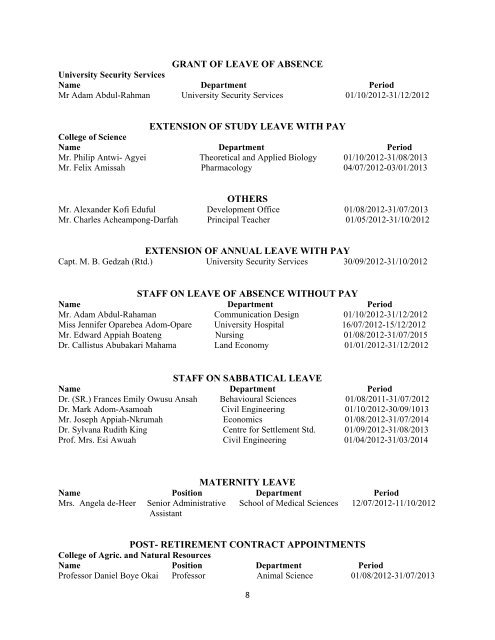 deanship appointments temporary deanship appointments ...