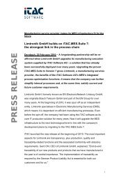 Complete press release (pdf) - iTAC Software AG