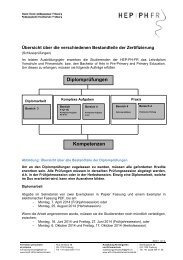 DiplomprÃ¼fungen Kompetenzen - PH Freiburg