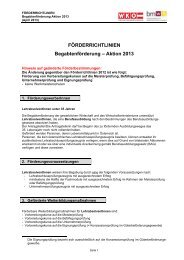 FÃRDERRICHTLINIEN BegabtenfÃ¶rderung â Aktion 2013