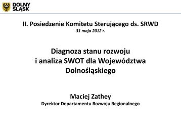 Diagnoza stanu i analiza SWOT Dolnego Śląska