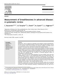 Measurement of breathlessness in advanced disease: A ... - ipac