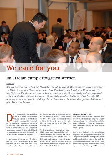 We care for you - I.l.team