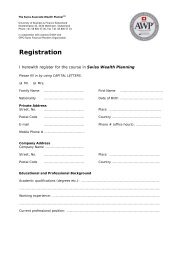 Registration - Swiss AWP