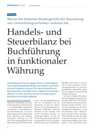 und Steuerbilanz bei Buchführung in funktionaler Währung