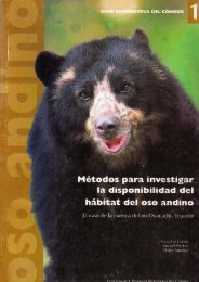 MÃ©todos para investigar la disponibilidad del hÃ¡bitat del oso andino