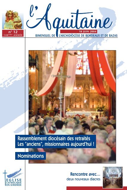 12 - Diocèse de Bordeaux - Eglise catholique en France