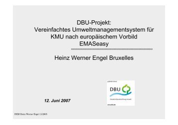 Heinz-Werner Engel - Ecomapping