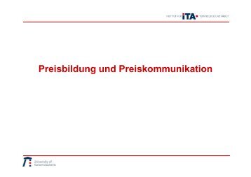 Preisbildung und Preiskommunikation - Ita.pagimo.de