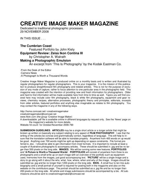 CREATIVE IMAGE MAKER MAGAZINE - 1