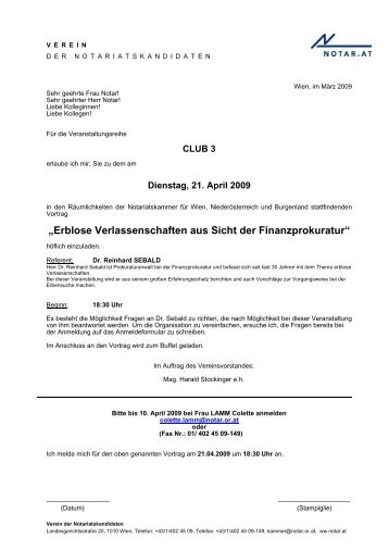 âErblose Verlassenschaften aus Sicht der Finanzprokuraturâ