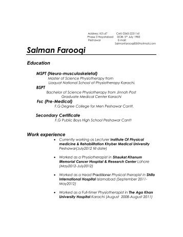 Salman CV.pdf - Institute of Physical Medicine and Rehabilitation