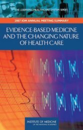 Evidence-based Medicine and the Changing Nature of Health Care ...
