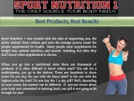 Muscle Building supplements