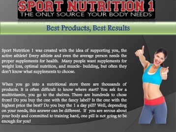 Muscle Building supplements