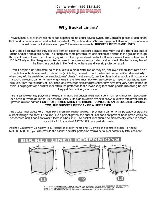 Why Bucket Liners? - Alliance Equipment Company