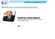 Landesinnungstagung 2012 KommR Ing. Herbert Urbanich KommR ...